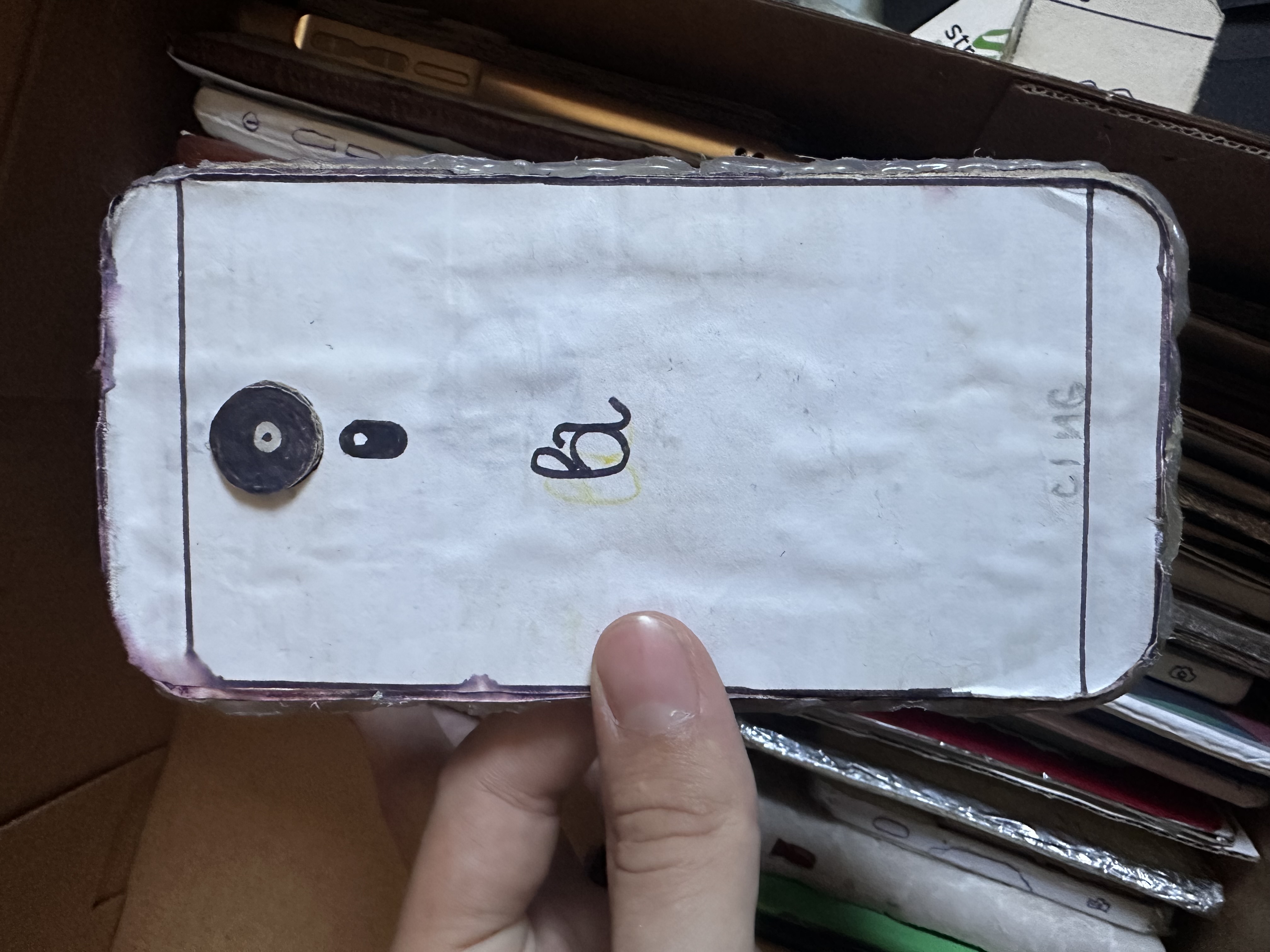An early handmade phone carrying the BA logo